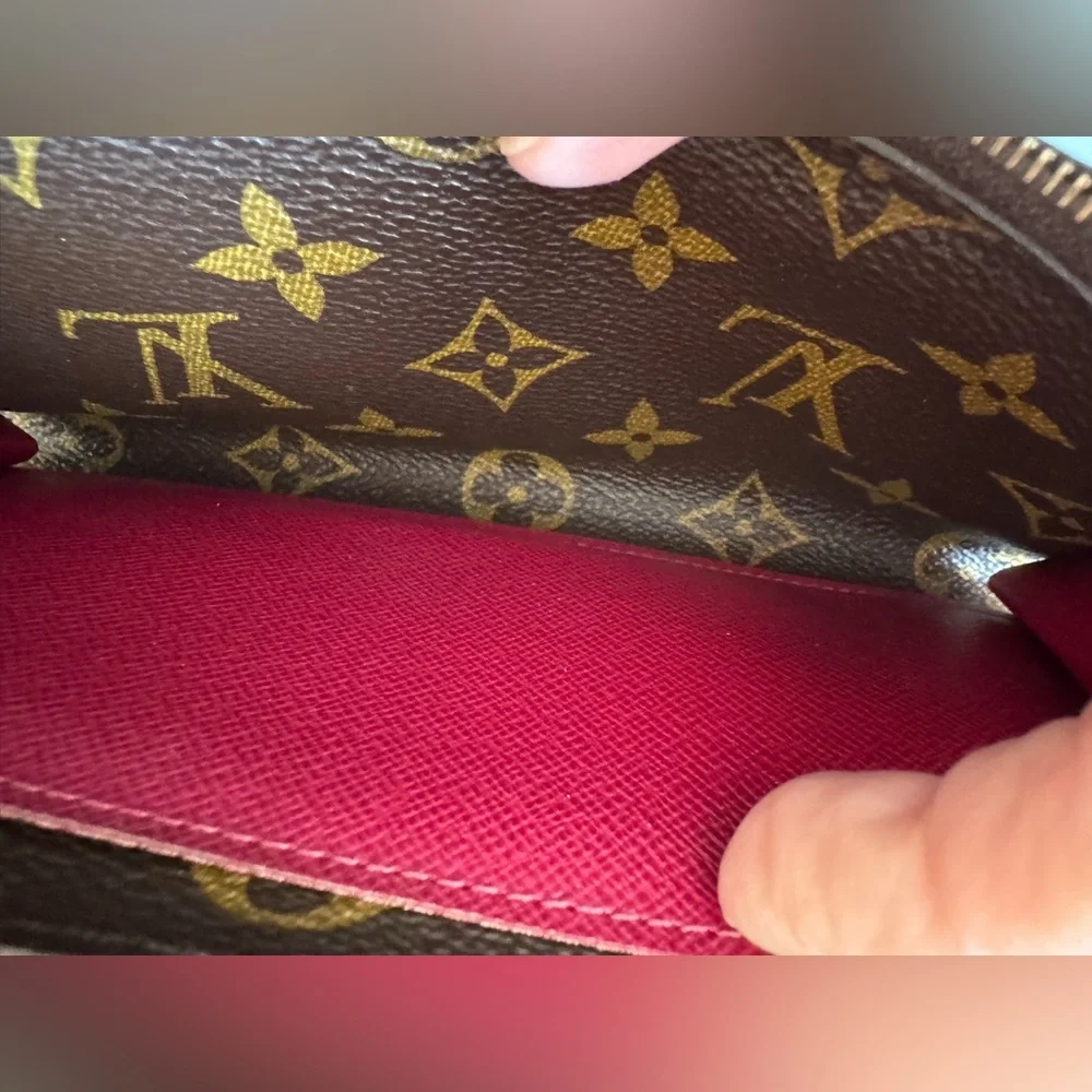 Louis Vuitton Monogram Canvas Emilie Brown Wallet - EUC with COA